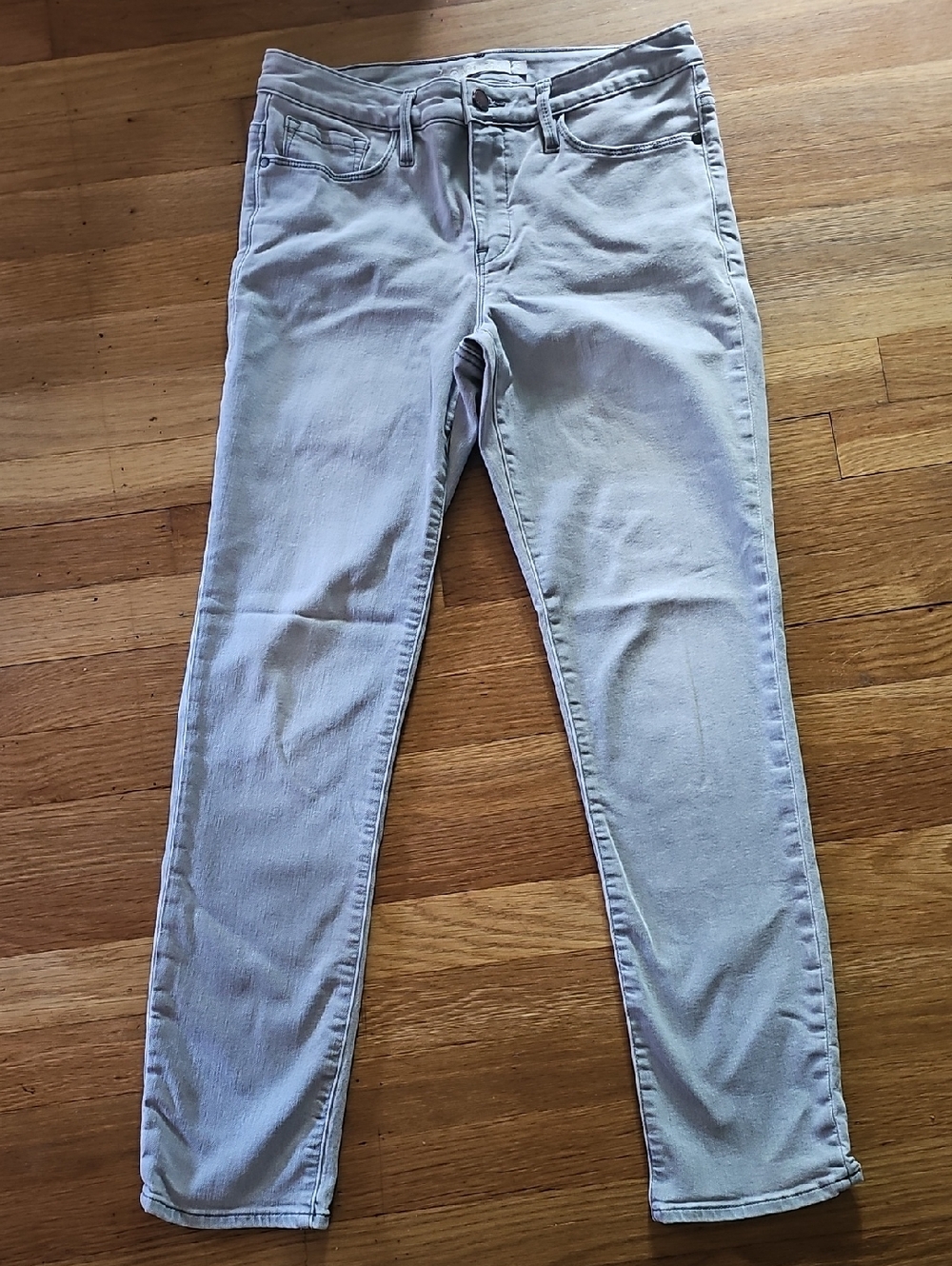 Athleta Gray Skinny Stretch Jeans Woman's Size 8T 29" Waist X 28-1/2" Length